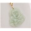 Image 3 : Yellow Gold Genuine Jadeite "Buddha" Pendant