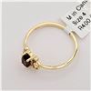 Image 4 : Yellow Gold Genuine Garnet Butterfly Baby Ring