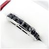 Image 1 : Sterling Silver Genuine Black Sapphire Ring
