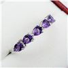 Image 2 : Sterling Silver Genuine Amethyst Ring