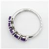 Image 4 : Sterling Silver Genuine Amethyst Ring