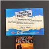 Image 2 : 2001 FLEER AUTHENTIC GAME USED BOARDS CERTIFIED MIKE BOSSY HOCKEY CARD (ref2697)