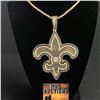 Image 1 : NEW ORLEAN SAINTS LARGE N.F.L CHAMPIONSHIP NECKLACE (ref322)