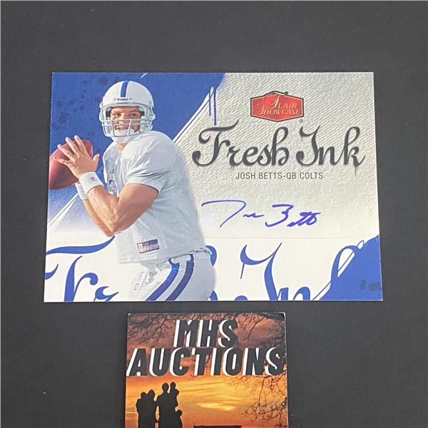 JOSH BETTS INDIANAPOLIS COLTS AUTOGRAPH CARD (ref2244)