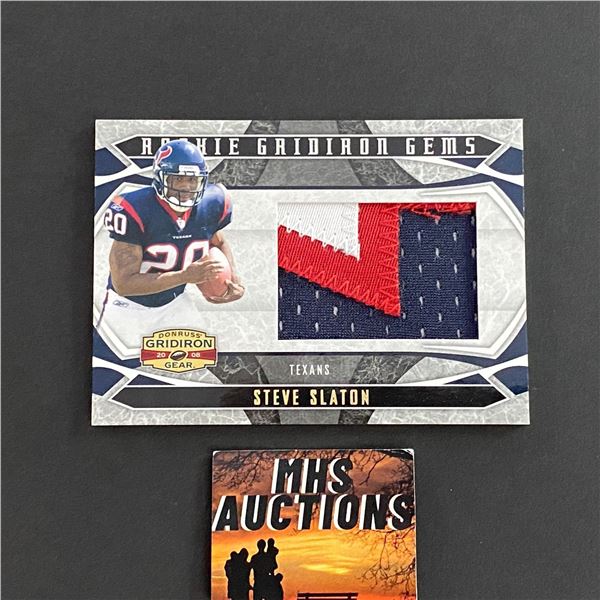 2008 DONRUSS STEVE SLATON PATCH CARD #31/50 ONLY 50 MADE (ref2488)