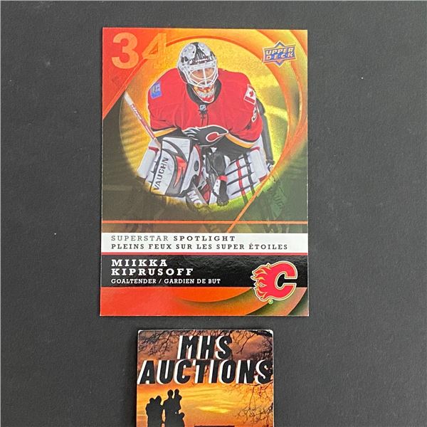 2008 UPPER DECK MCDONALDS MIKKA KIPRUSOFF INSERT HOCKEY CARD (ref2533)