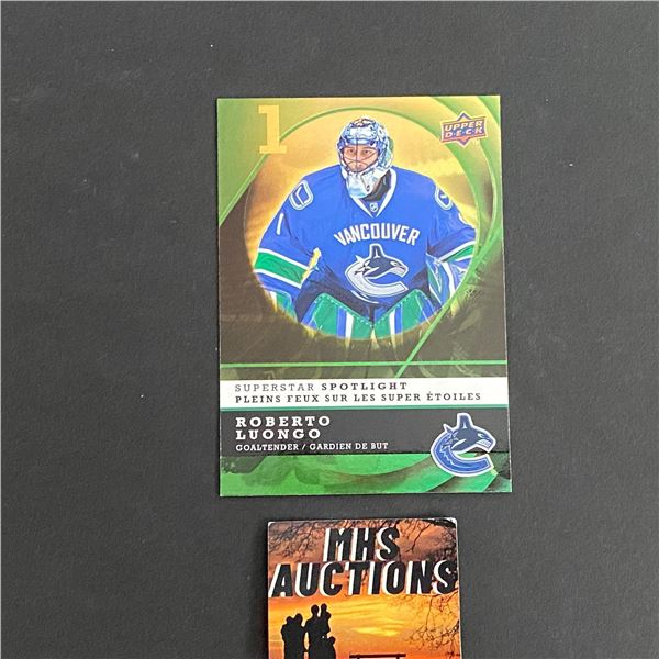 2008 UPPER DECK MCDONALDS ROBERTO LUONGO INSERT HOCKEY CARD (ref2534)