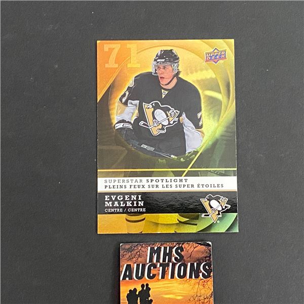 2008 UPPER DECK MCDONALDS EVGENI MALKIN INSERT HOCKEY CARD (ref2535)