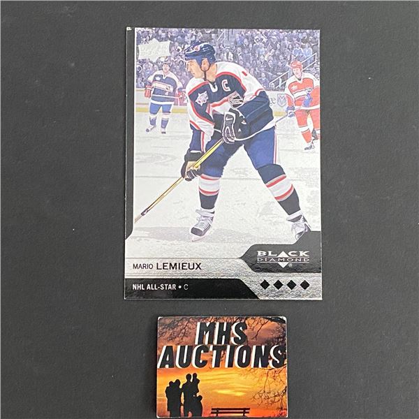 2013-14 BLACK DIAMOND MARIO LEMIEUX QUAD DIAMOND HOCKEY CARD (ref2537)