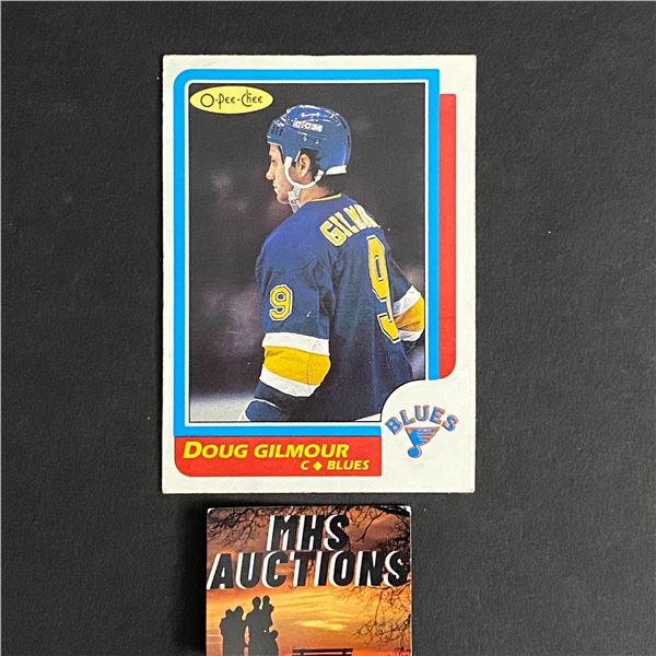 DOUG GILMOUR 1986-87 O PEE CHEE HOCKEY CARD (ref2557)