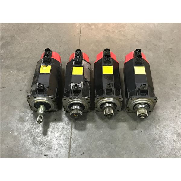 (4) FANUC A06B-0163-B175 AC SERVO MOTOR