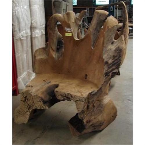 PRIMITIVE TEAK ROOT RUSTIC RENAISSANCE CHAIR #1961589