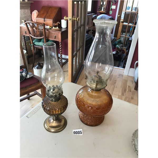 4 Hurricane Oil Lanterns
