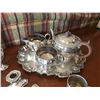 Image 2 : Assorted (Silver Plate) Candlestick Holders, Vases, Glasses & Teapot Tray Etc