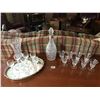 Image 1 : Assorted Crystal, Tray, Glasses, Decanter & Vase