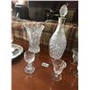 Image 2 : Assorted Crystal, Tray, Glasses, Decanter & Vase