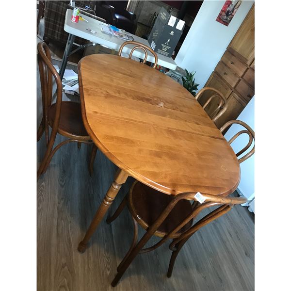 Original Ice-cream Parlour Chairs (5) & Table from Brentwood on Veterans Hall