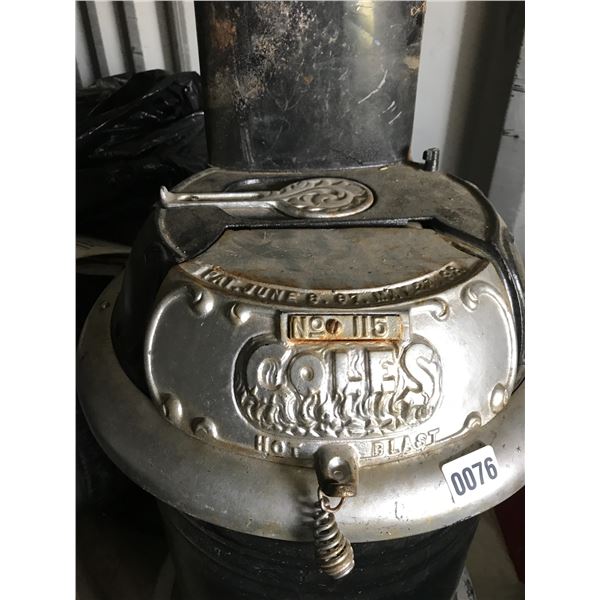Coles Hot Blast Stove - Beck Auctions Inc.