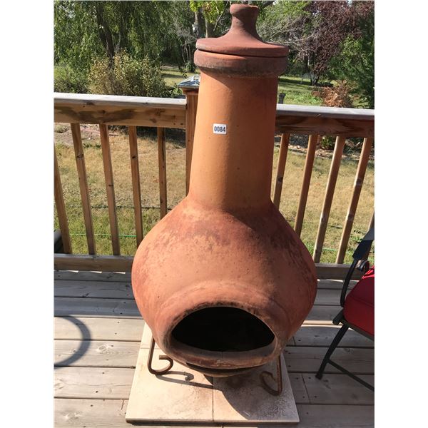 Clay Chiminea