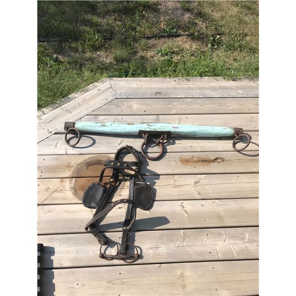 Draft Horse Headstall and Neck Yoke Beck Auctions Inc.