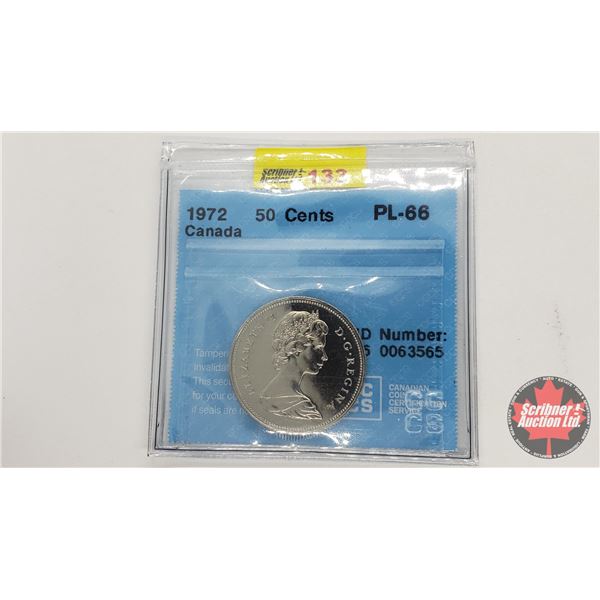 Canada Fifty Cent 1972 (CCCS Cert: PL-66)