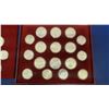 Image 2 : 1980 Moscow Olympic Coin Set - 28 Silver Coins in Display Case (No COA) (.900 silver)