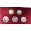 Image 8 : 1980 Moscow Olympic Coin Set - 28 Silver Coins in Display Case (No COA) (.900 silver)