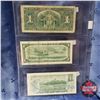 Image 2 : Canada $1 Bills (3) : 1937 ; 1954 ; 1973 (See Pics for Signatures/Serial Numbers)