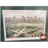 Image 2 : Currier & Ives "The American National Game of Baseball" Framed & Matted Print (16"H x 20"W)