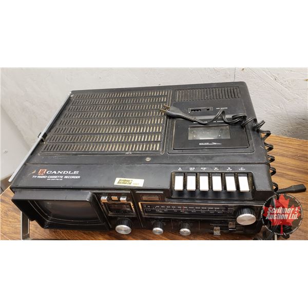Retro Candle TV-Radio-Cassette Recorder (5-1/2