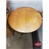 Image 2 : Tilt-Top Wooden Pedestal Table (29"H x 26"Dia)