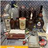 Image 1 : Tray Lot: Vintage Poker Night Theme (Cards, Bottle Openers, Jack Daniel's Stir Sticks, Seltzer Bottl