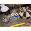 Image 1 : Variety of Lantern Globes, Chimneys, Industrial Light Up Fixtures, Stain Glass Lamp Shade, Oil Lamp,