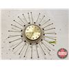 Image 1 : Westclox Retro Wall Sunburst Clock (converted to Battery Operated) (20"Dia)