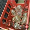 Image 2 : Pop Shoppe Crate w/5 Bottles & 12 Glass Insulators (See Pics!)