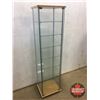 Image 1 : Glass Tower Showcase - 7 Shelves (65"H x 16"W x 14"D) (4 Side Visible) (Showcase E)