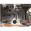 Image 1 : Tray Lot: Small Hand Tools (Incl: Wood Planes, Pipe Wrenches, Adjustable Wrenches, etc) (See Pics!)