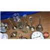 Image 3 : Tray Lot - Brass (Pitchers, Pressure Gauge, Key Hanger, etc)