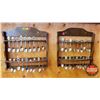 Image 1 : Collector Spoons on 2 Spoon Racks (37 Spoons) (See Pics)