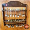 Image 2 : Collector Spoons on 2 Spoon Racks (37 Spoons) (See Pics)