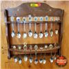 Image 3 : Collector Spoons on 2 Spoon Racks (37 Spoons) (See Pics)