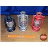 Image 1 : Barn Lanterns (3): Dietz, Feuerhand, No Name (Tallest 9-1/2"H)