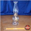 Image 1 : Oil Lamp w/Clear Glass Base (17"H w/Chimney)