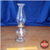 Image 2 : Oil Lamp w/Clear Glass Base (17"H w/Chimney)