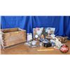 Image 1 : Wood Crate "Prairie Rose" : The British Kitchen Theme (Princess Diana Plate, Magazines, Phone, Engli