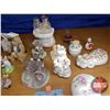 Image 2 : Tray Lot: Variety of Miniature Home Décor Items (Mini Tea Set, "Yesterday's Child" Figurine, "Heaven