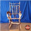 Image 2 : Diamond Willow Rocking Chair 42"H Top of Back 16"H Seat Height x 19-1/2"W (Custom by Larry Charleboi