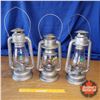 Image 1 : Trio of Barn Lanterns : Beacon (2) & E.T. Wright Ltd (1) (Tallest 16"H)