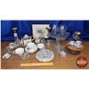 Image 1 : Box Lot: Tea Cups, Tea Set for Golden Anniversary, Juicers, Dainty Platter, etc (See Pics!)