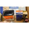 Image 7 : Collector Combo: Variety Auto Parts/Books & Retro Cassette Tape Player Stereos (2) & Squeegee & 2 Em